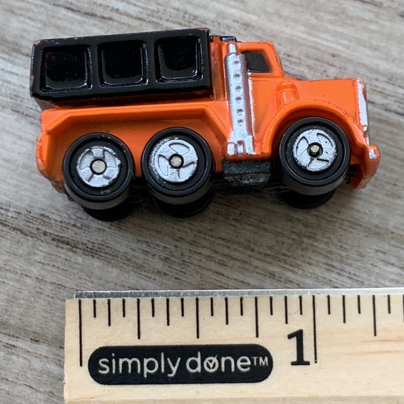 1987 Galoob Mirco Machine Dump Truck Orange Construction Vintage Micromachines - Picture 6 of 7
